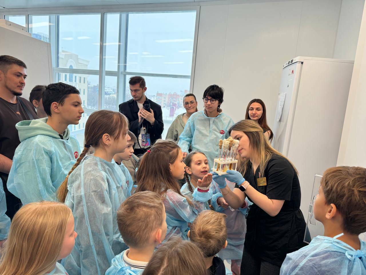 Укучыларга Фән көне уңаеннан Уфаның вузара кампусы эшләнмәләрен күрсәттеләр