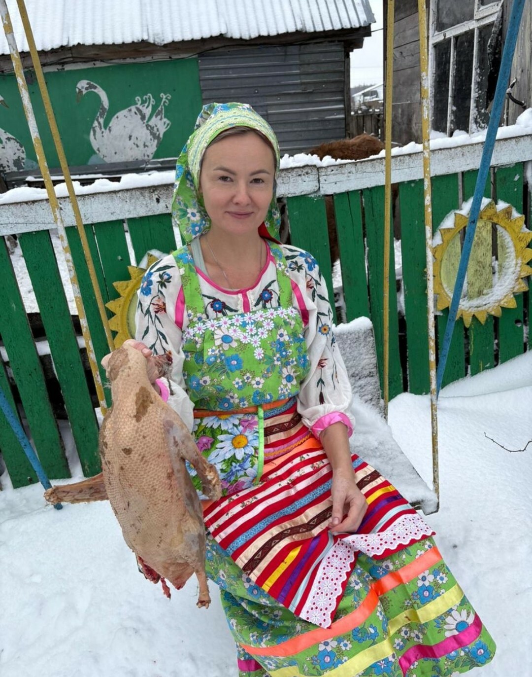 Авылда каз өмәсе